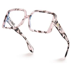 Non Prescription Blue Light Blocking Glasses Eyewear Pink Frame